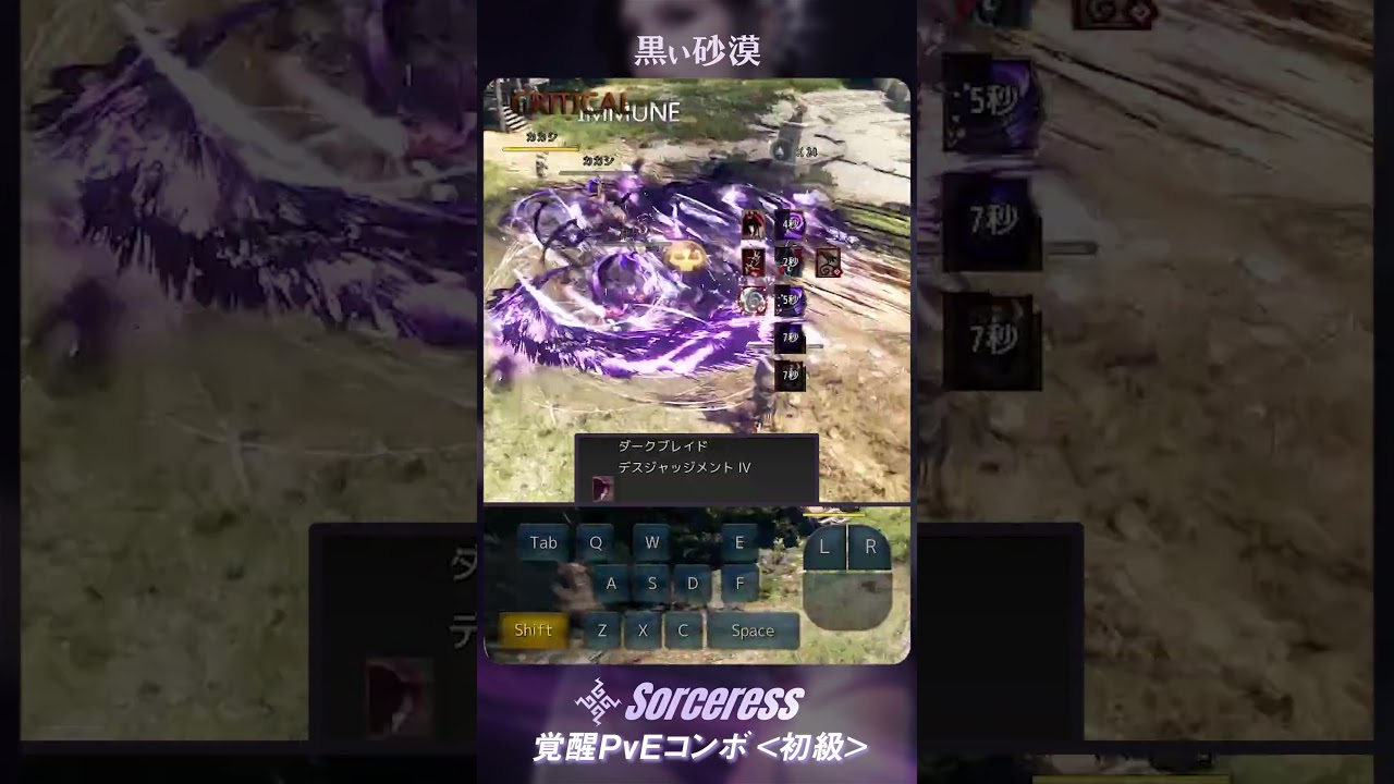 【GMキャロリア流】覚醒ソーサレス PvEコンボ紹介動画＜初級＞