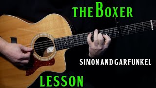 how to play &quot;The Boxer&quot; on acoustic guitar by Simon and Garfunkel | guitar lesson tutorial