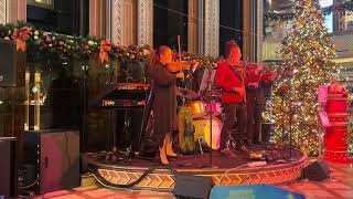 Playing violin on Deck 3 Main Lobby #carnivalconquest