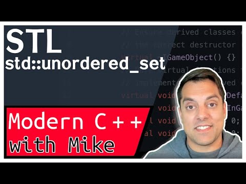 STL std::unordered_set (std::algorithm generate_n for creation of sets)  | Modern Cpp Series Ep. 122