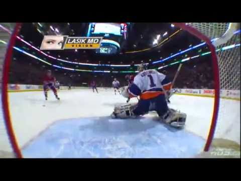 NHL: Mikko Koskinen ROBS James Wisnewski [2/10/11]