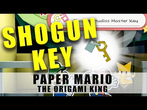 Paper Mario The Origami King Shogun Studio key How to get the key to the door