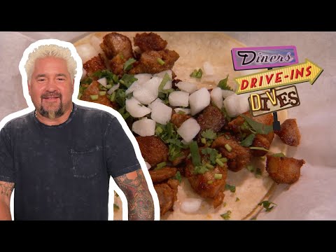 Guy Goes WILD for Carne Adovada Tacos & Shrimp Burrito