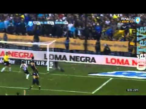 Gol de Silva (B). Boca 2 - All Boys 1. Fecha 3. Torneo Inicial 2012.