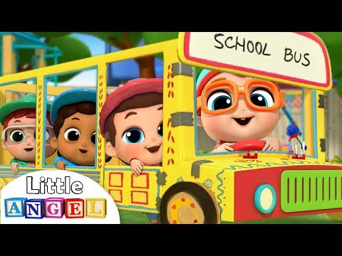 Wheels on the Bus at SchoolLearning Arts and CraftsKids Songs and Nursery Rhymes Little Angel