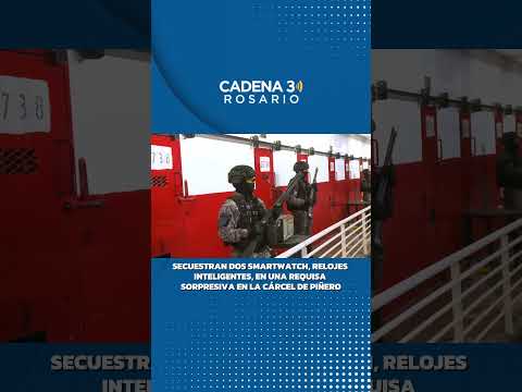 SECUESTRAN DOS SMARTWATCH, RELOJES INTELIGENTES, EN UNA REQUISA SORPRESIVA EN LA CÁRCEL DE PIÑERO
