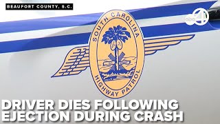 Driver dead after being struck following ejection in crash near Bluffton Saturday