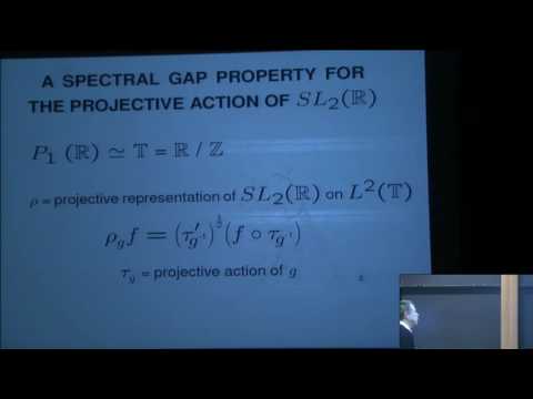 A spectral gap in SL2(ℝ)SL2(R) and applications: expansion, Furstenberg measures... - Jean Bourgain