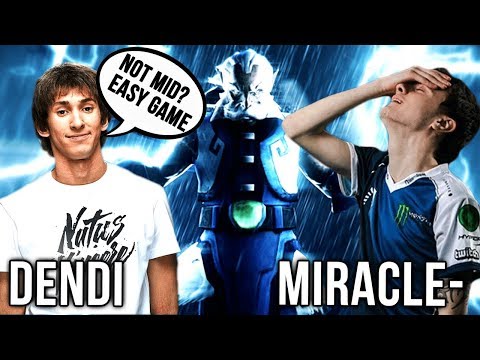 Dendi vs Miracle- First time in 2018 - Zeus vs Terroblade - Dota 2