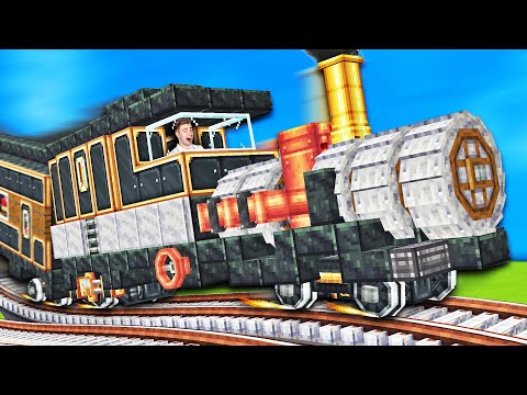 SZÁGULDÓ VONATOK A MINECRAFTBAN! MINECRAFT MODERÁTOR 2. │ Create Mod