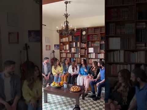 Nehme Family poses for a video shoot 😅