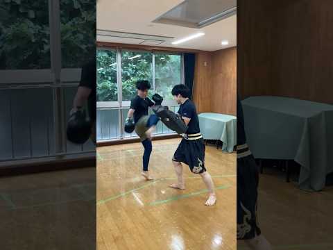 KENさん練習1日目のジャブ→右ミドル