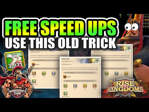 52 Days of Speed Ups For Free? Use this Old Trick - Rise of Kingdoms