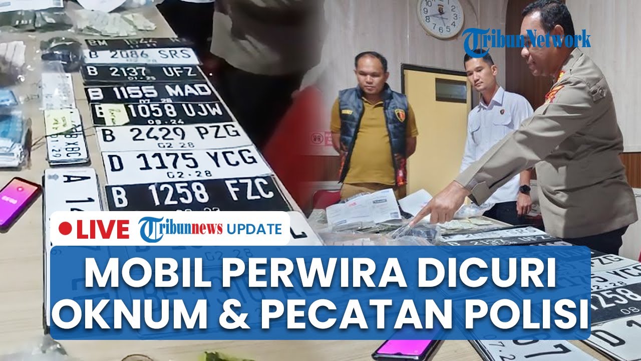 LIVE: Oknum hingga Pecatan Polisi Curi Mobil Perwira Mabes di Lampung, Pelaku Positif Narkoba