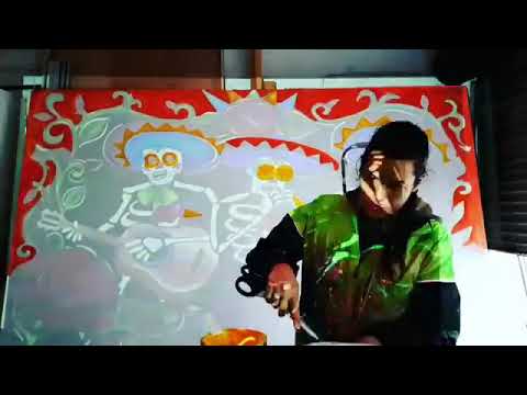 Alessandra Tortone mural artist video.