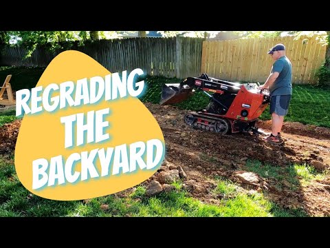 Regrading The Backyard // Smoothing Things Out Before Top Soil and Sand