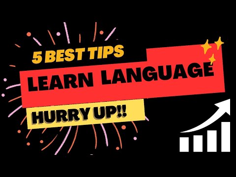 5 BEST TIPS to learn language #language #foreignlanguage