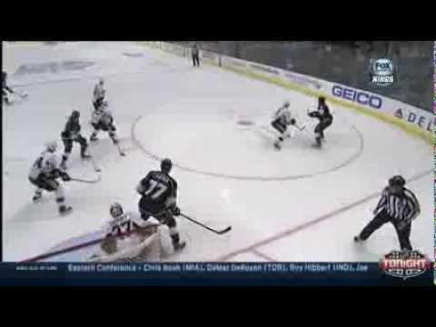 Anze Kopitar goal. Pittsburgh Penguins vs Los Angeles Kings 1/30/2014