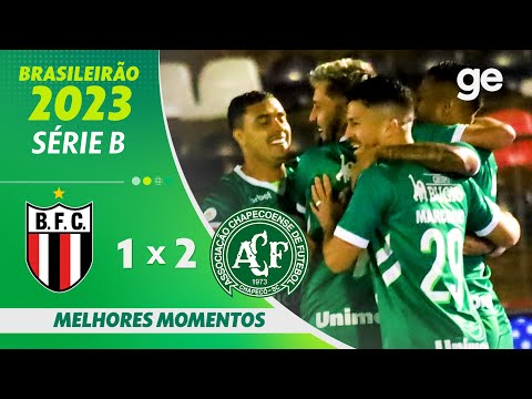 Gols e lances de Botafogo-SP x Chapecoense