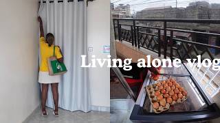 living alone vlog 🌧 | rainy days + getting scammed + cooking + Kenyan YouTuber