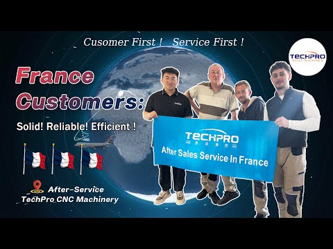 TechPro After-sales Service Teams in France for Saw Blade ATC CNC Router