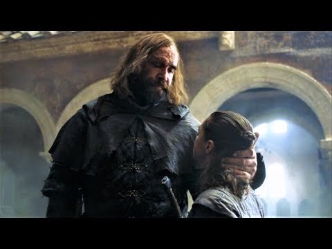 GOT 8x05 Euron Death Scene and Hound meets Arya before Confronting Mountain Scene