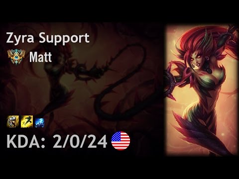 Zyra Support vs Blitzcrank - Matt - NA Challenger Patch 6.22