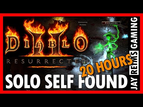 20 Hours of Hell Andariel 250 Runs Magic Finding SSF Drop Highlights | Diablo 2 Resurrected