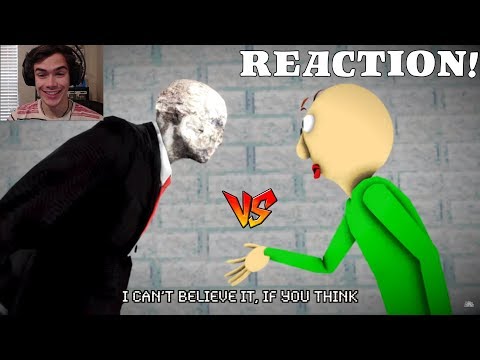 Slender Man vs. Baldi's Basics - Video Game Rap Battle - Reaction! Slender Man Won This!