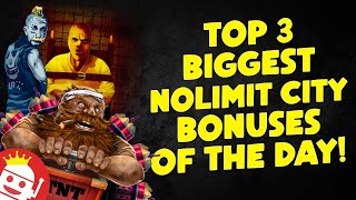 β‘ TOP 3 BIGGEST NON BONUS BUY NOLIMIT CITY WINS OF THE DAY!
