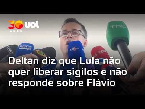 Deltan não responde quando Flávio mostrará documentos e diz que Lula não quer liberar sigilos