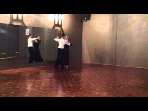 Tess Maddocks Gold Waltz Routine Practice