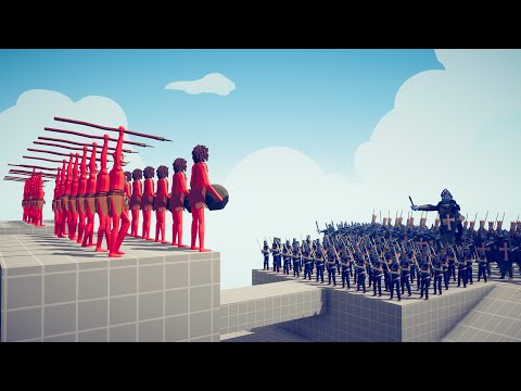 SPEAR & STONE THROWER BRIDGE DEFENSE - Totally Accurate Battle Simulator TABS