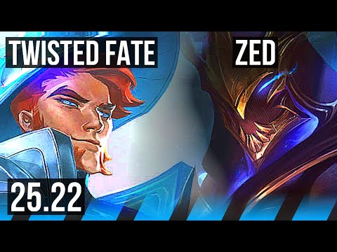 TWISTED FATE vs ZED (MID) | KR Master | 25.22