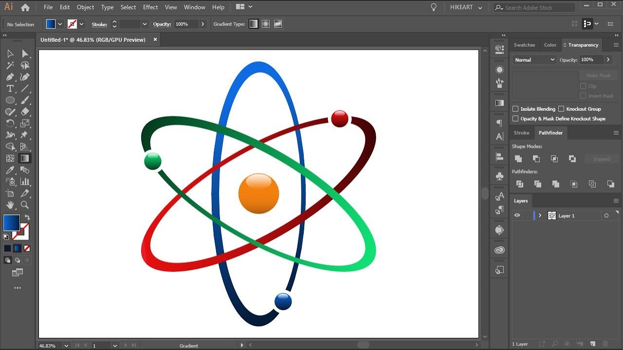 How to Create an Atom Icon in Adobe Illustrator