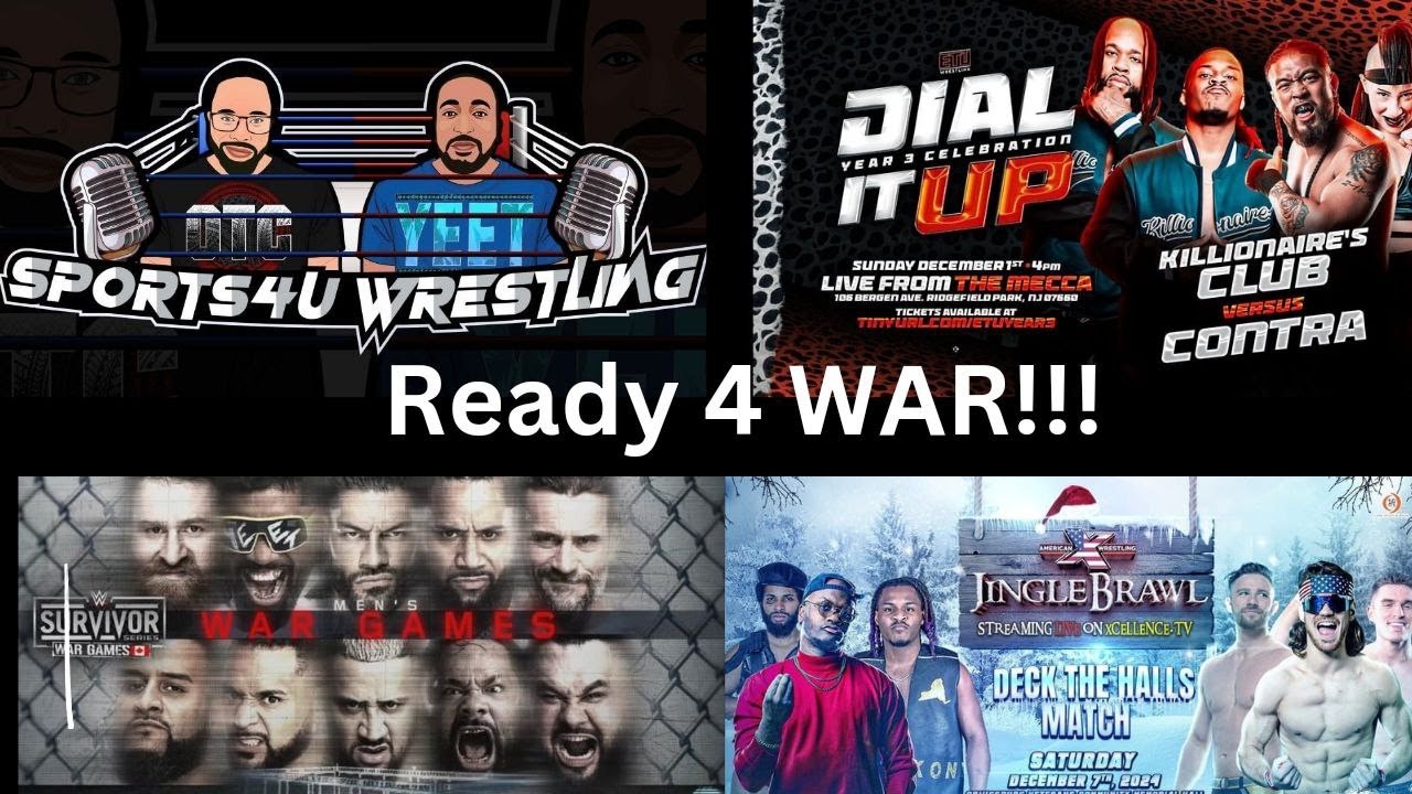Sports4U wrestling podcast Ep. 9 Ready 4 WAR!!! special guest J Boujii