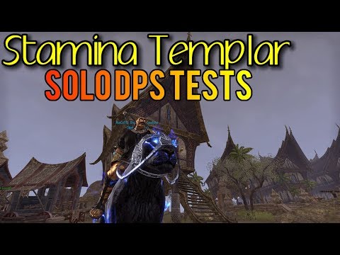 Stamina Templar DPS TEST 3 and 6 million Target Dummies - Wrathstone