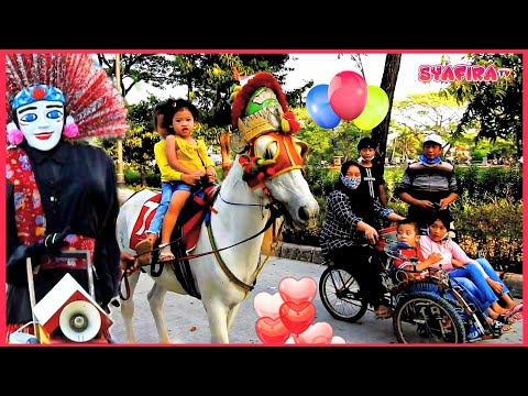 , title : 'Kuda Delman + Ondel ondel + Becak Mini Semua Ada di BKT Jakarta Timur || Horse || Syafira TV'