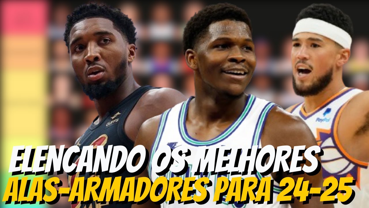 Elencando os melhores ALAS-ARMADORES da NBA em 2024-25 em prateleiras