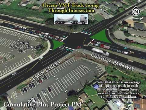 Traffic Simulation: Lemon Street/Curtola Parkway Intersection (full-length simulation)