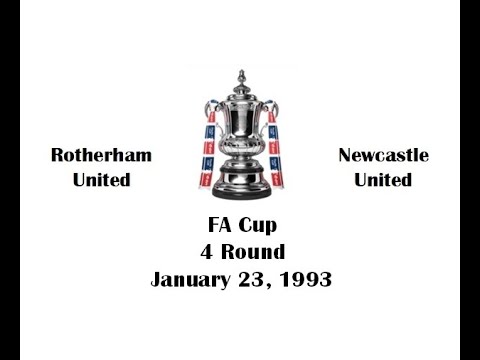 FA Cup 1992-1993. 4 Round. Rotherham United - Newcastle United. Highlights.