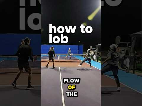 how to lob in pickleball #pickleballskills #tutorial