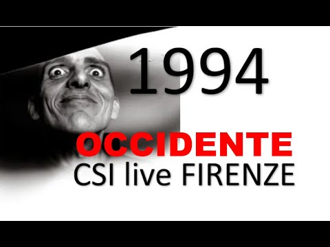 14 CSI OCCIDENTE LIVE Palasport FIRENZE 1994 audio mixer CAM PAL