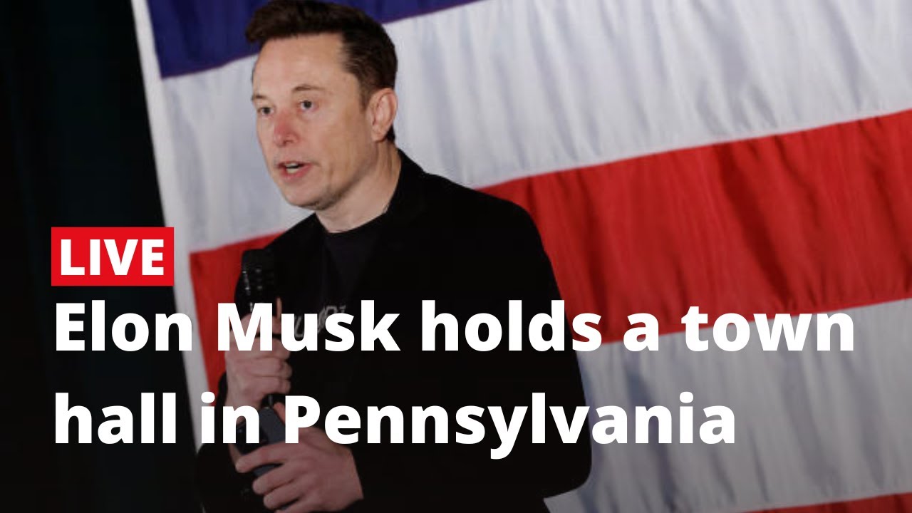 Live: Elon Musk holds a town hall event in Pittsburgh, Pennsylvania