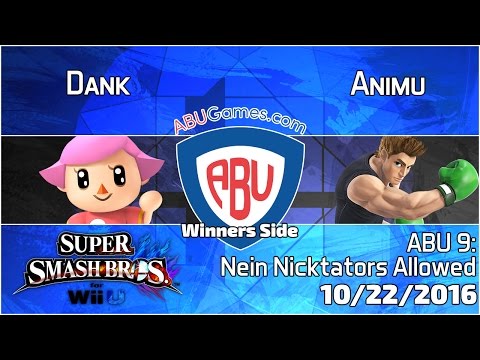 ABU Monthly 9: Animu (Little Mac) vs. Dank (Villager) - Smash 4 Singles Winners