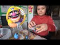 Super Mario Kart Hot Wheels Unboxing Light Blue Yoshi Wario Mario And Green Yoshi
