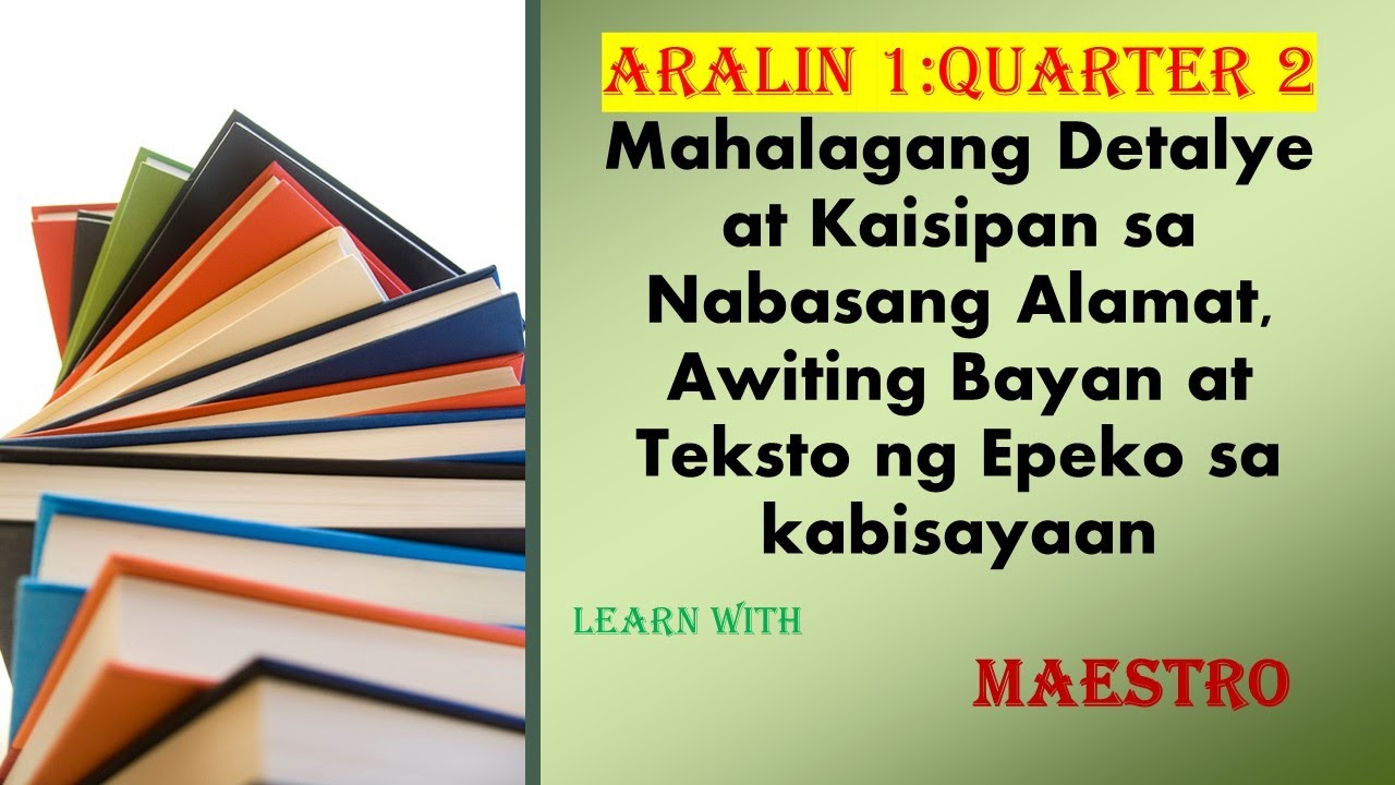 Aralin 1- QUARTER 2 - FILIPINO 7 Mga Awiting-Bayan at Bulong Mula sa Bisaya