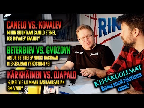 Ringside Studio 49: Canelo vs. Kovalev, Kärkkäinen vs. Ojapalo, vuoden 2019 kehäkuolemat...