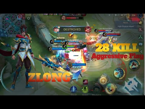 Zilong 28 Kills 😱!! "Savage Gameplay | Mobile Legends Crazy Carry 2025” (ADI GAMING)!!