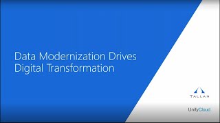Data Modernization Drives Digital Transformation